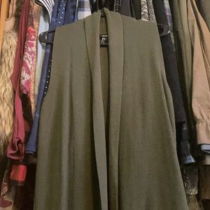 Sleeveless Knit Duster